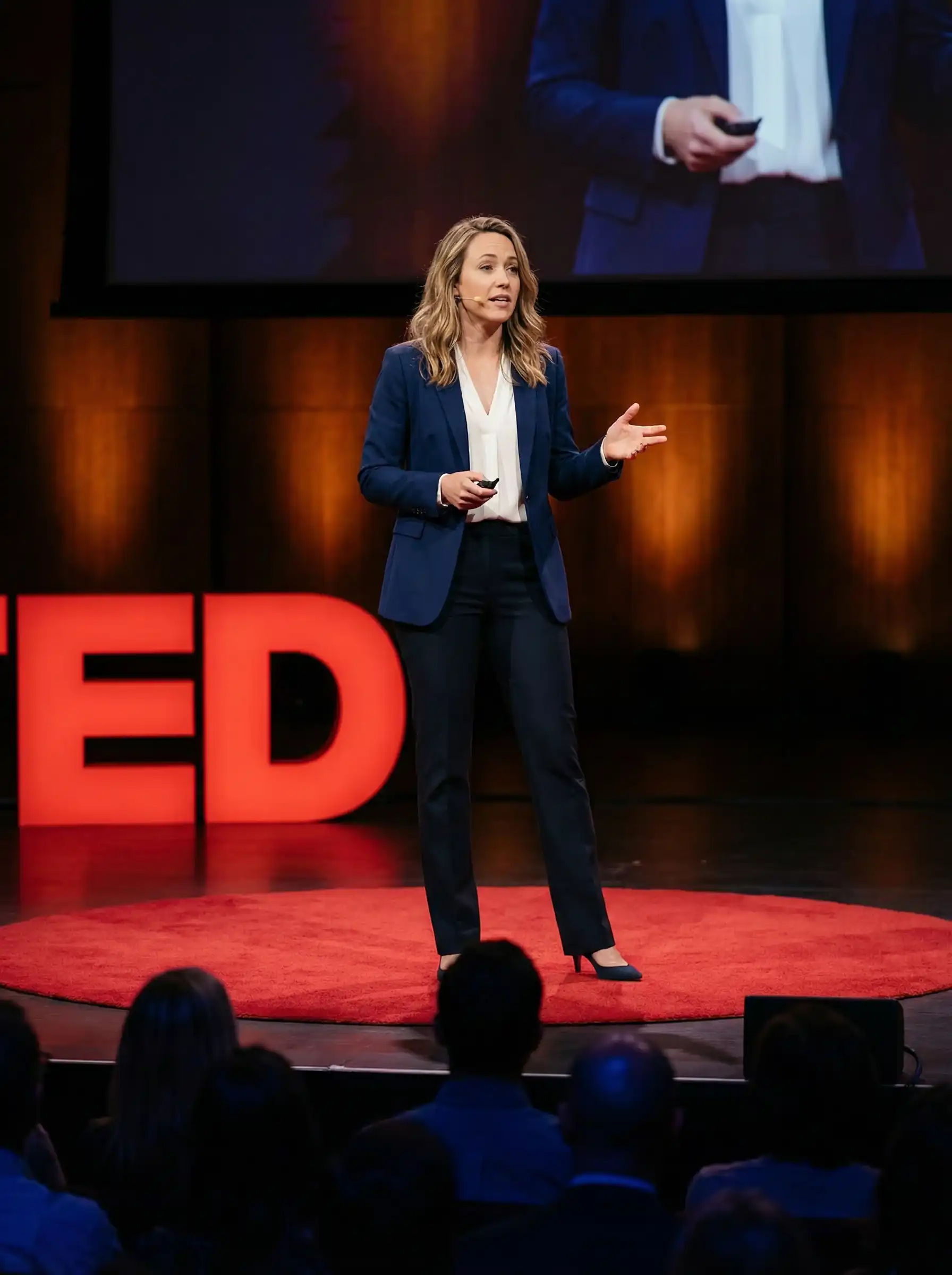 Mono Lisa speaking at TED Talk on women's hormonal health